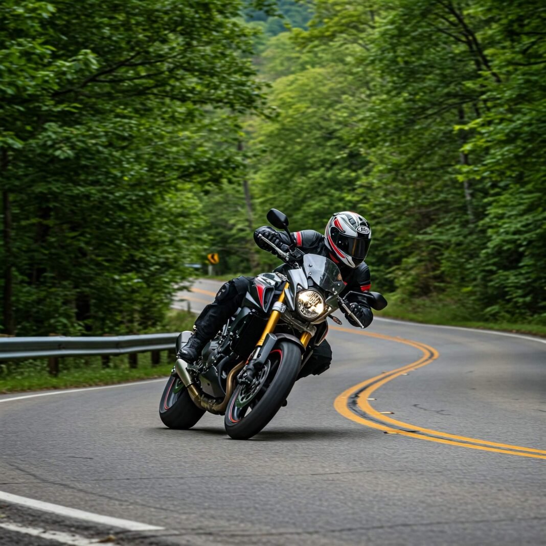 Tail of the Dragon Motorcycle Curve
