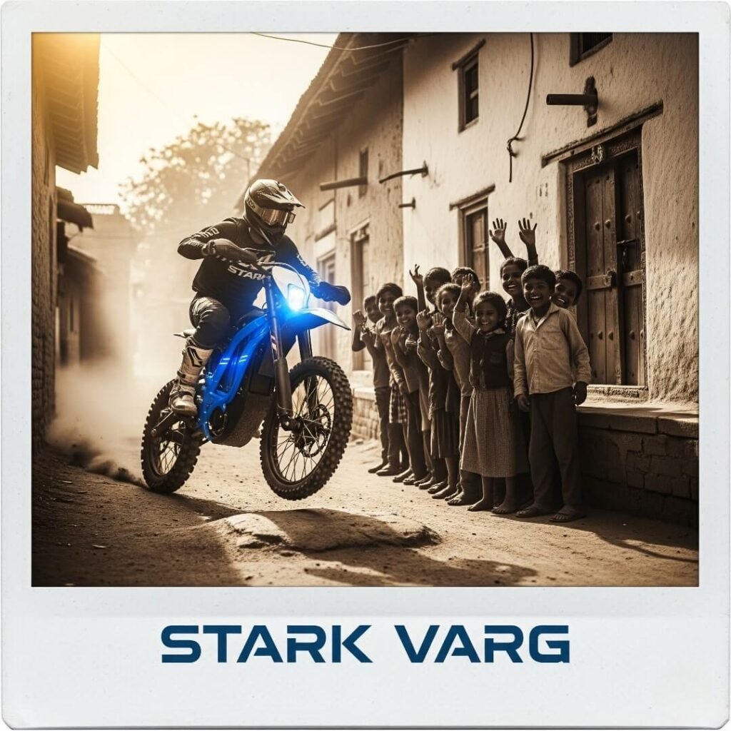 Stark Varg MX in Indian village.