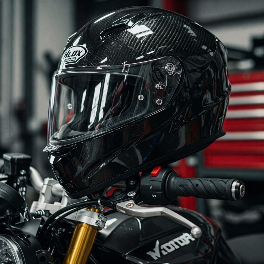 Motorcycle Helmet Close-up