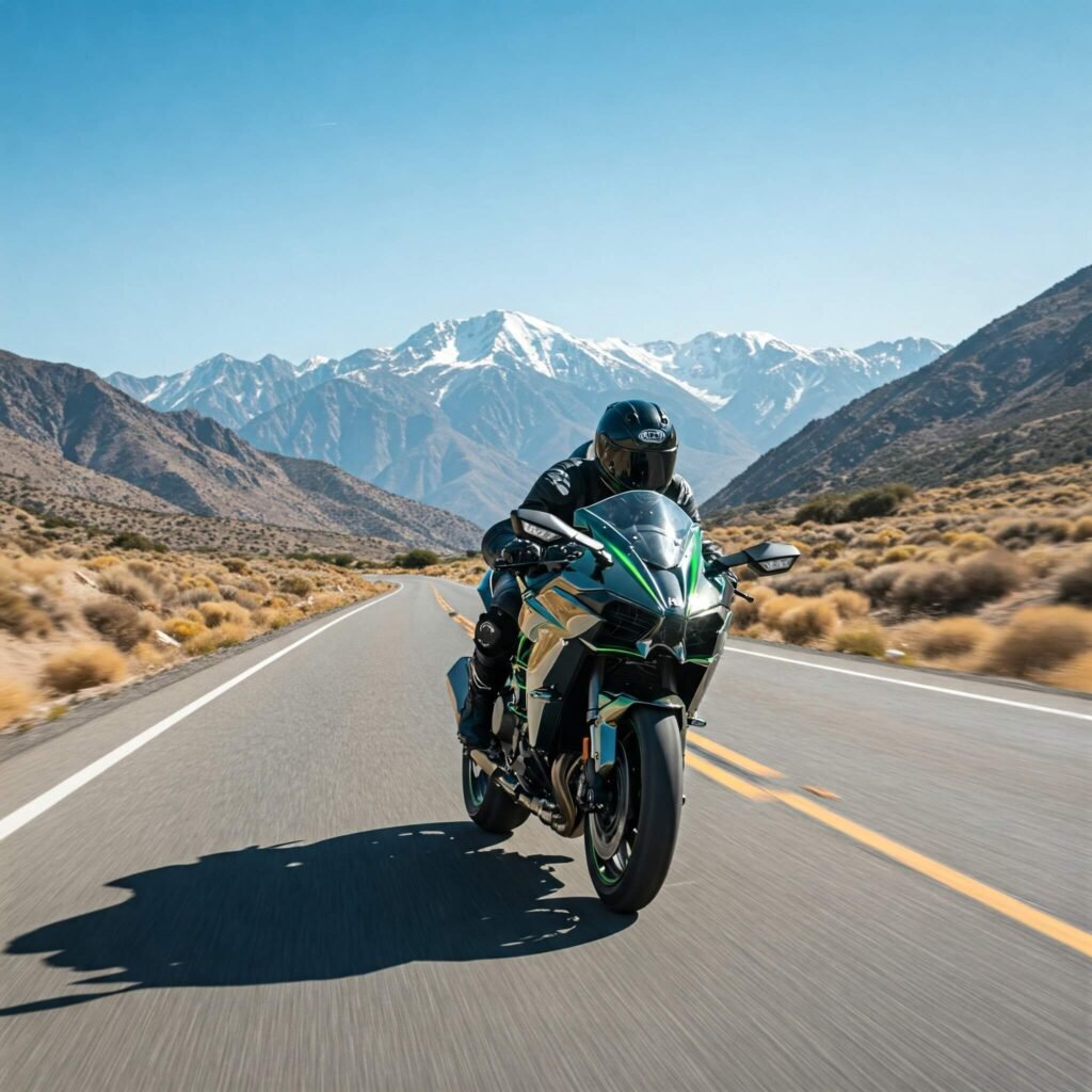Kawasaki Ninja H2 SX SE on Highway