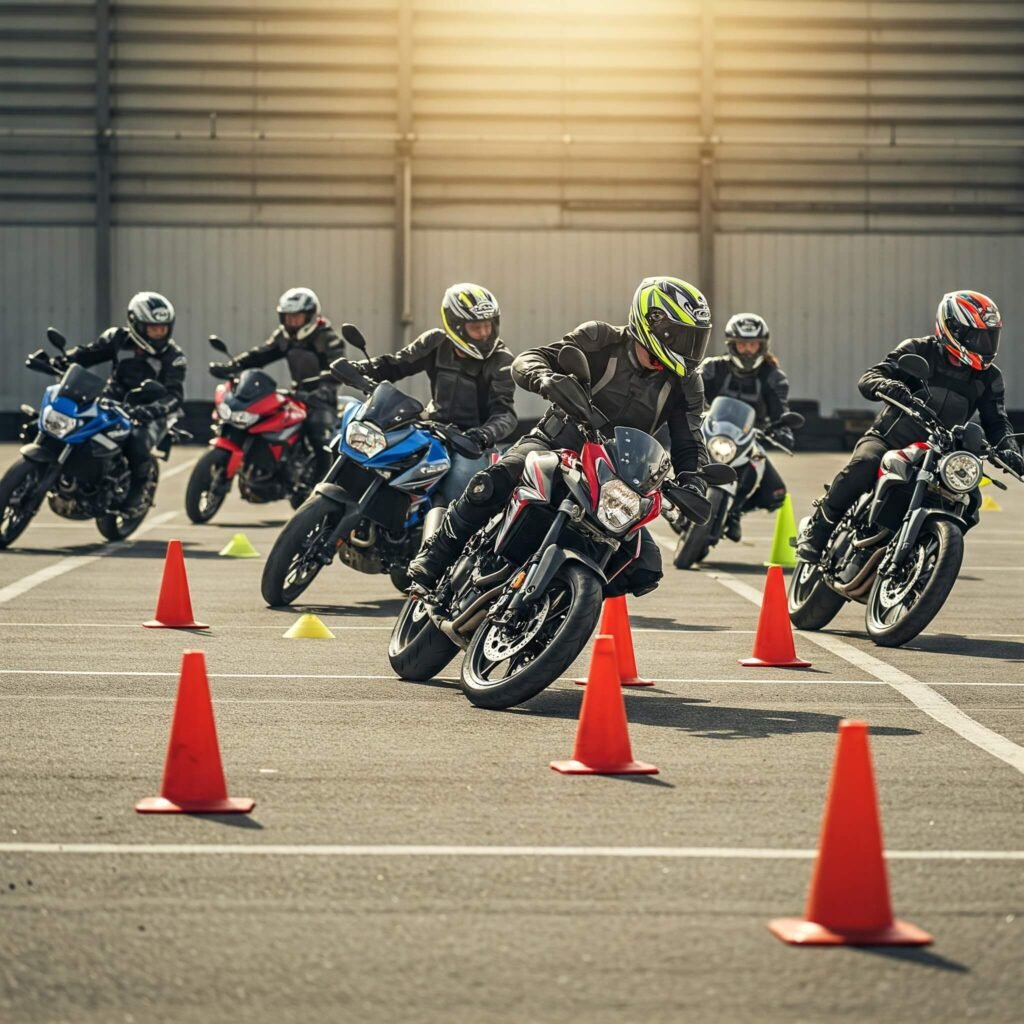 Motorcycle rider training course