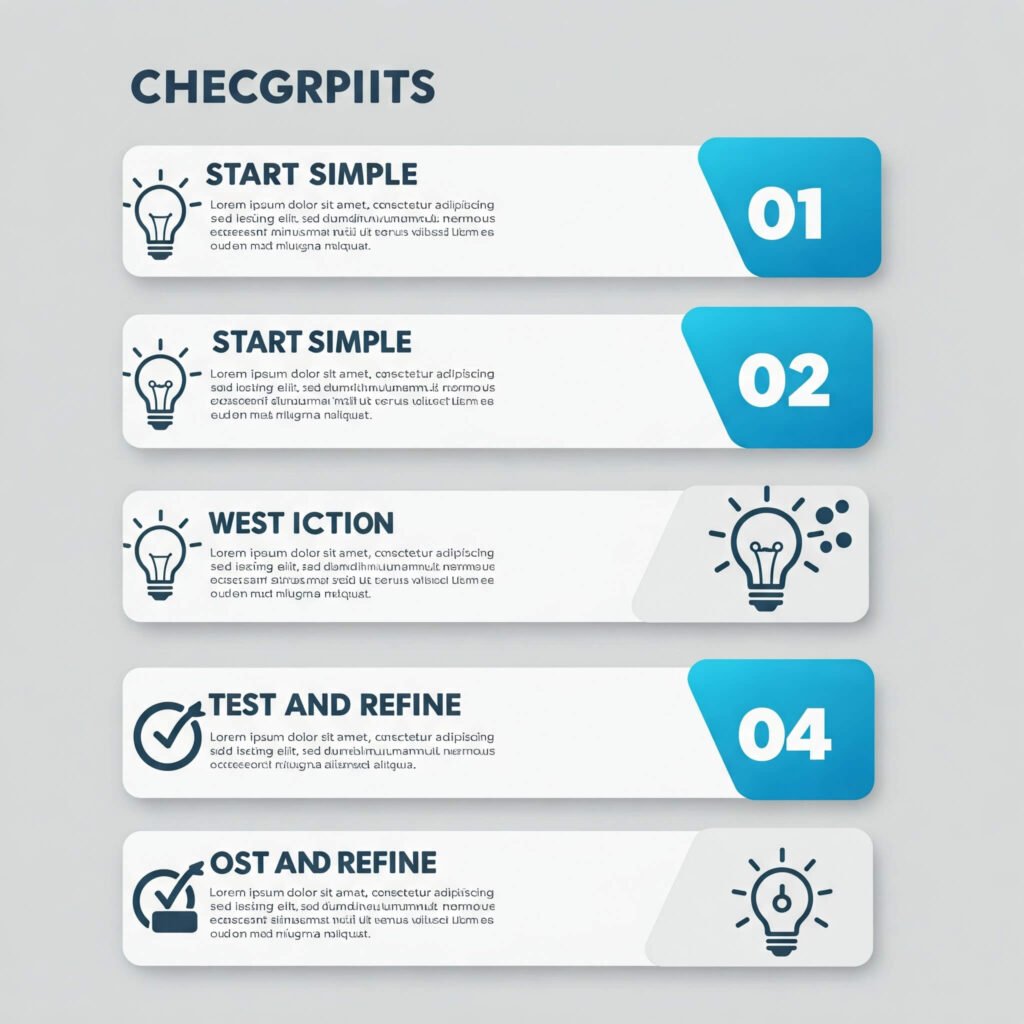 Actionable takeaways checklist with lightbulb icons."