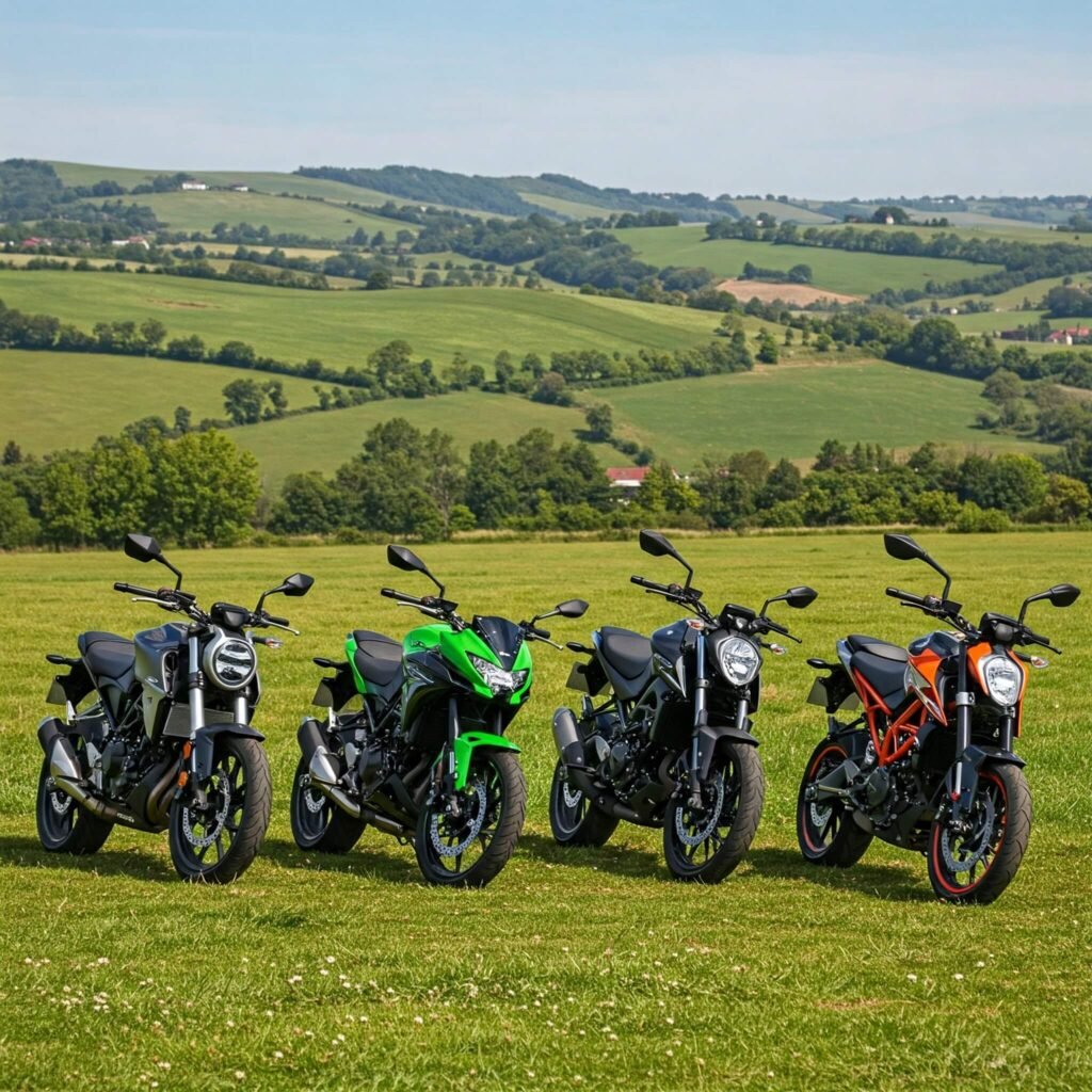 Five Beginner Motorcycles Field