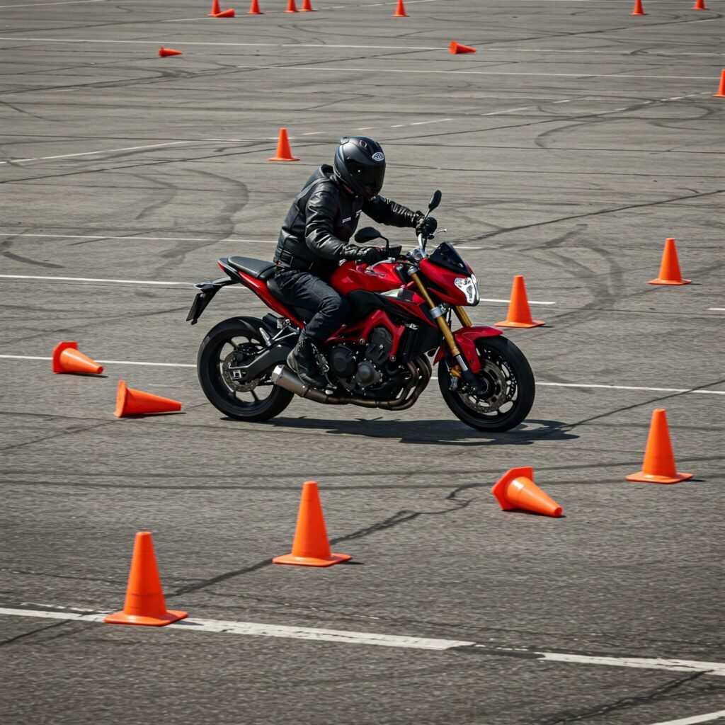 Motorcycle Weaving Cones