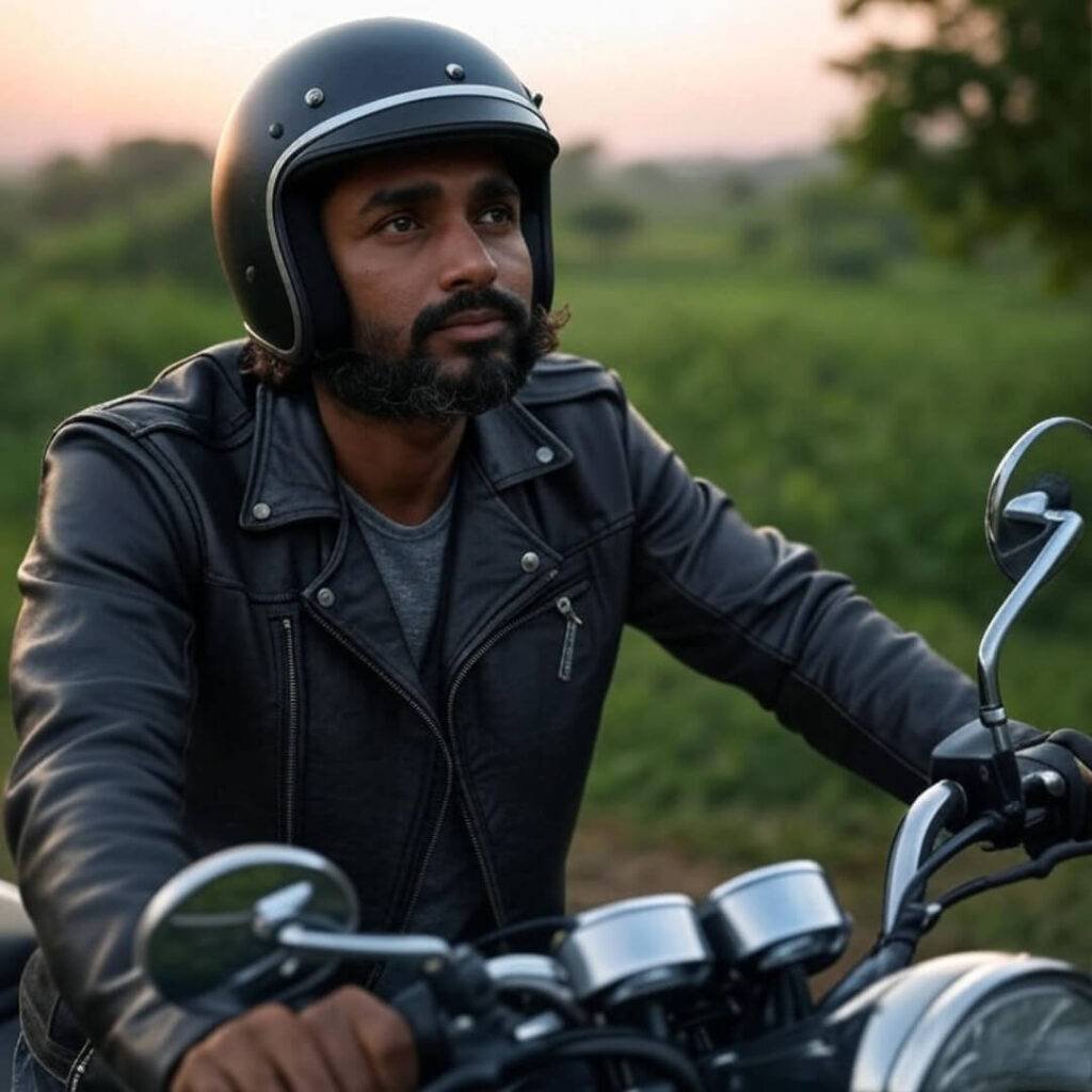 Post-ride relief, motorcycle safety wisdom in India.